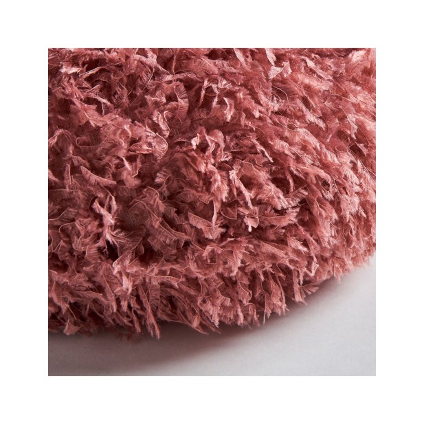 Cojín ASIRA Ø33 cm, Poliéster / Rosa...
