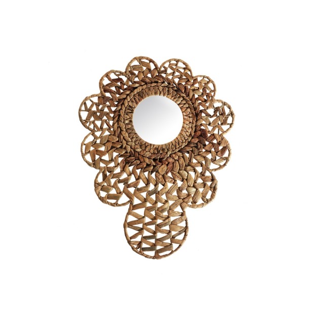 Espejo BLAIR 45x58 cm, Paja / Marrón...