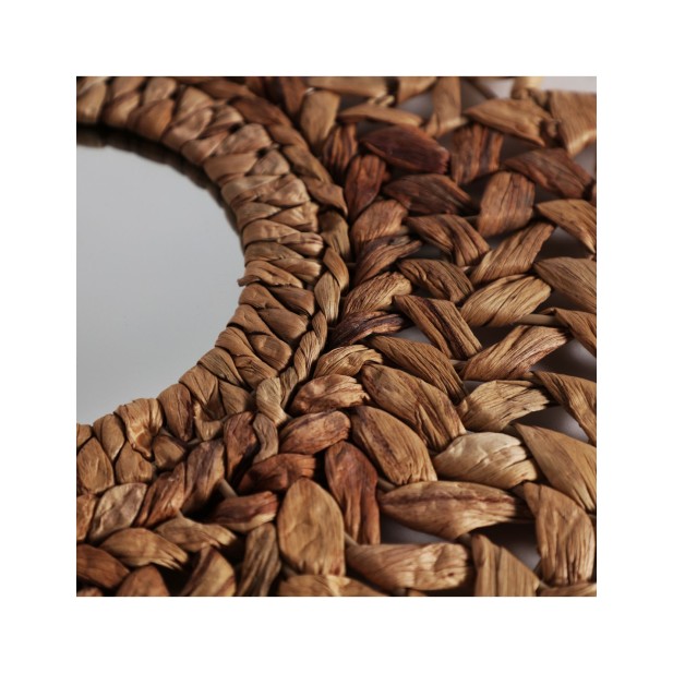 Espejo BLAIR 45x58 cm, Paja / Marrón...