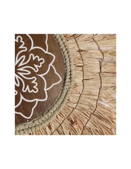 Decoración de Pared KASSES Ø61 cm, Fibra Natural / Marrón - Kodu Home Design