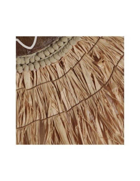 Decoración de Pared KASSES Ø61 cm, Fibra Natural / Marrón - Kodu Home Design