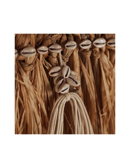 Decoración de Pared KASSES 34x90 cm, Fibra Natural / Marrón - Kodu Home Design