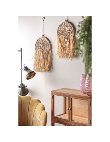 Decoración de Pared KASSES 34x90 cm, Fibra Natural / Marrón - Kodu Home Design