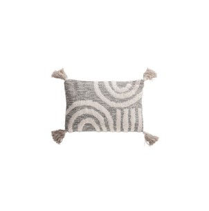 Cojín ANYA 60x40 cm, Algodón / Blanco, Negro - Kodu Home...