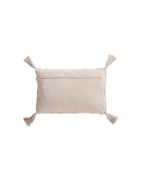 Cojín ANYA 60x40 cm, Algodón / Blanco, Negro - Kodu Home Design