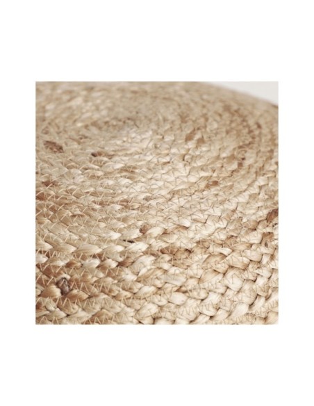 Cojín THIESI 37x38 cm, Yute / Marrón - Kodu Home Design