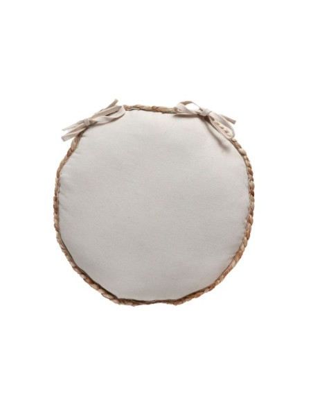 Cojín THIESI 37x38 cm, Yute / Marrón - Kodu Home Design