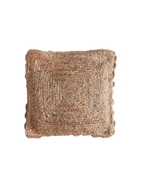 Cojín THIESI 44x45 cm, Yute / Marrón - Kodu Home Design