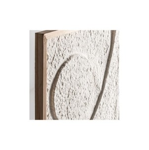 Cuadro PARKER 65x95 cm, Papel Maché / Blanco, Natural -... 2