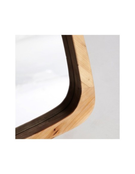 Espejo LECCO 80x90 cm, Madera / Marrón - Kodu Home Design