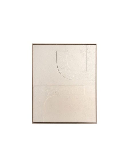 Cuadro MARTINE 80x100 cm, Lienzo / Blanco Roto - Kodu Home Design