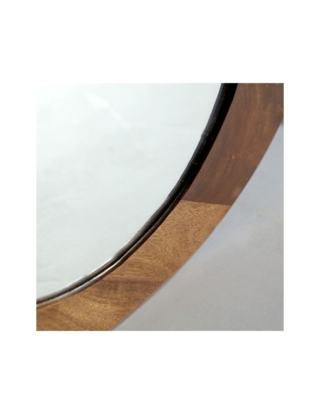 Espejo TOCKWITH 70x60 cm, Mango / Marrón - Kodu Home Design