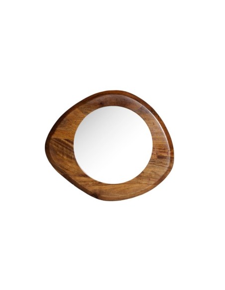 Espejo TOCKWITH 50x44 cm, Mango / Marrón - Kodu Home Design