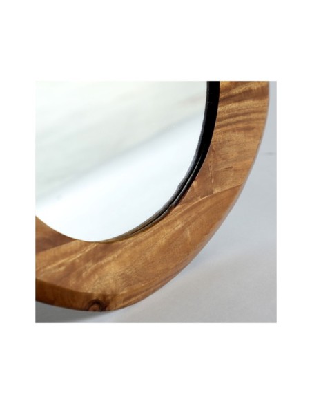 Espejo TOCKWITH 50x44 cm, Mango / Marrón - Kodu Home Design