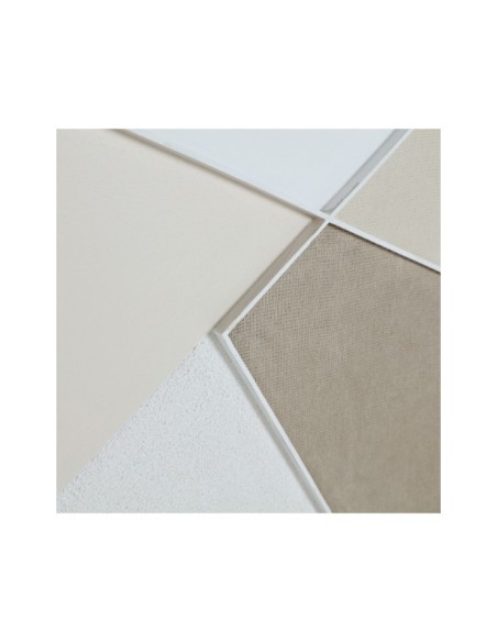 Set 2 Cuadros MAEL 100x100 cm, Lienzo / Marrón, Arena, Marrón Claro - Kodu Home Design