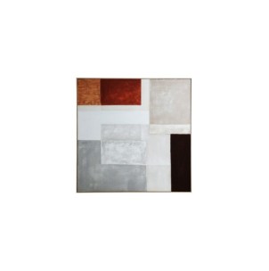 Cuadro MALIH 140x140 cm, Lienzo / Marrón - Kodu Home Design