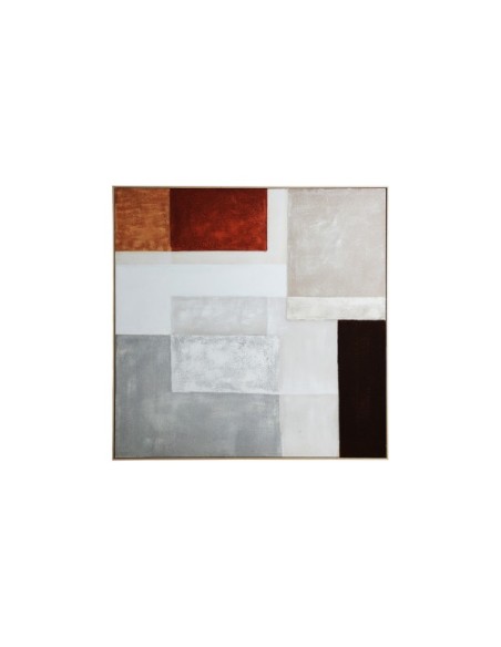 Cuadro MALIH 140x140 cm, Lienzo / Marrón - Kodu Home Design