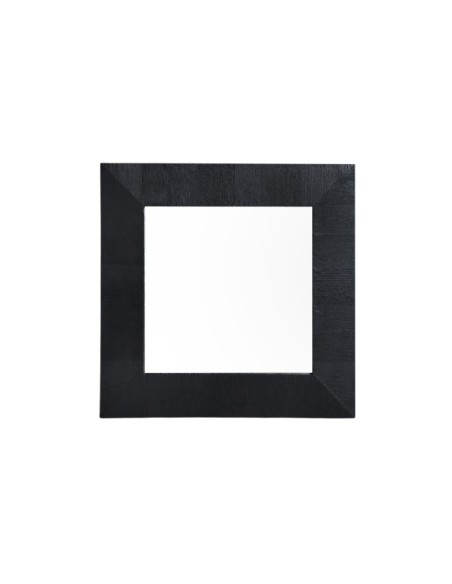 Espejo KILDE 59x59 cm, Madera / Negro - Kodu Home Design