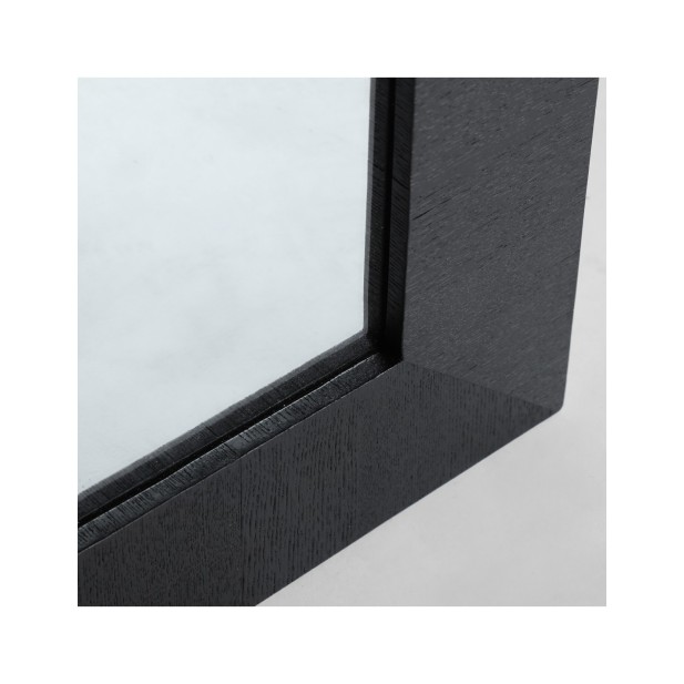 Espejo KILDE 59x59 cm, Madera / Negro...