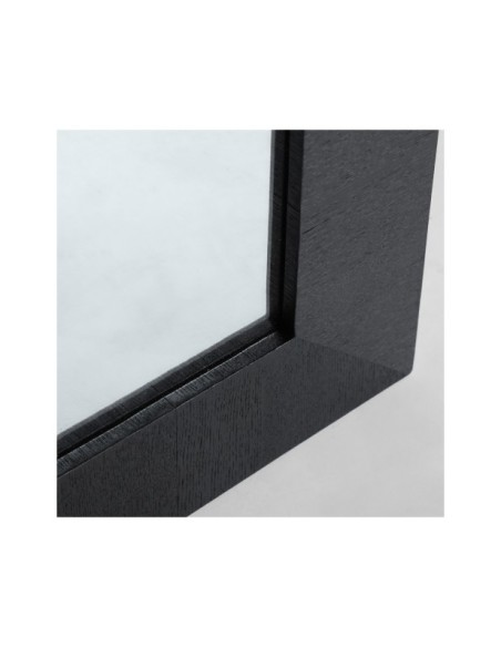 Espejo KILDE 59x59 cm, Madera / Negro - Kodu Home Design