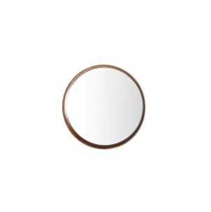 Espejo LUBECA Ø80 cm, Madera / Marrón - Kodu Home Design