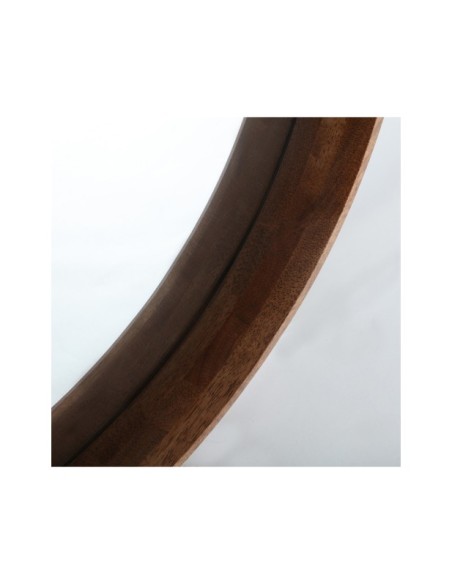 Espejo LUBECA Ø80 cm, Madera / Marrón - Kodu Home Design