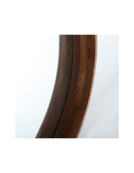 Espejo LUBECA Ø80 cm, Madera / Marrón - Kodu Home Design