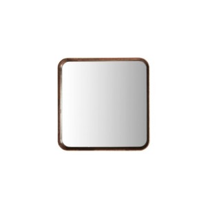 Espejo LUBECA 80x80 cm, Madera / Marrón - Kodu Home Design