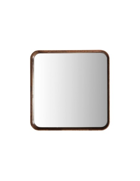 Espejo LUBECA 80x80 cm, Madera / Marrón - Kodu Home Design