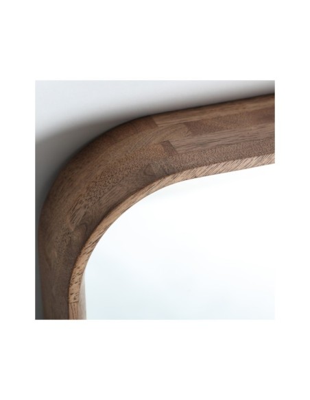Espejo LUBECA 80x80 cm, Madera / Marrón - Kodu Home Design