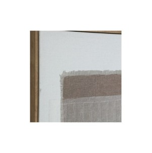 Set 2 Cuadros AURITZ 90x120 cm, Lienzo / Marrón, Blanco -... 2