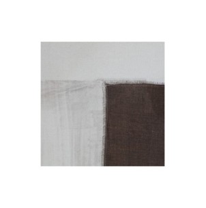 Cuadro BRUMA 120x120 cm, Lienzo / Blanco, Marrón - Kodu... 2