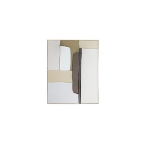 Cuadro TALUM 120x150 cm, Lienzo / Beige, Verde, Marrón -...