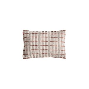 Cojín HALENA 60x40 cm, Algodón / Blanco Roto, Terracota -...