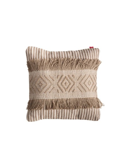 Cojín SERAFIN 44x44 cm, Yute / Beige, Marrón - Kodu Home Design