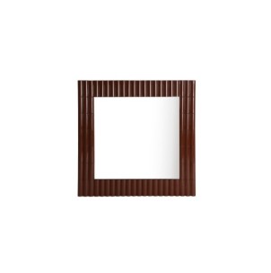 Espejo MENTON 104x104 cm, Hierro / Marrón - Kodu Home Design