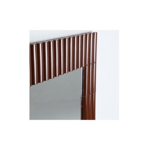 Espejo MENTON 104x104 cm, Hierro / Marrón - Kodu Home Design 2