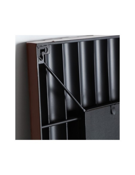 Espejo MENTON 104x104 cm, Hierro / Marrón - Kodu Home Design