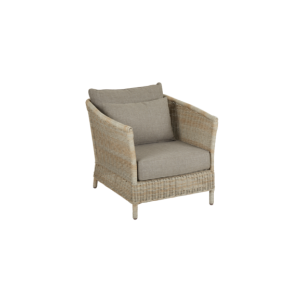 Sillón Exterior ASTER con Cojín, Ratán Sintético / Beige...