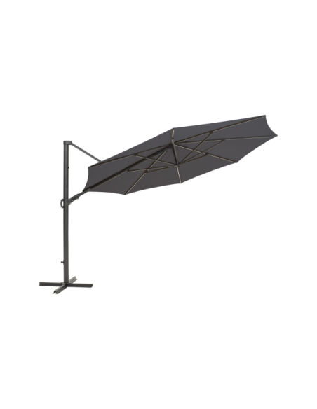 Sombrilla CILENTO Ø350 cm, Gris Antracita / Gris - Brafab