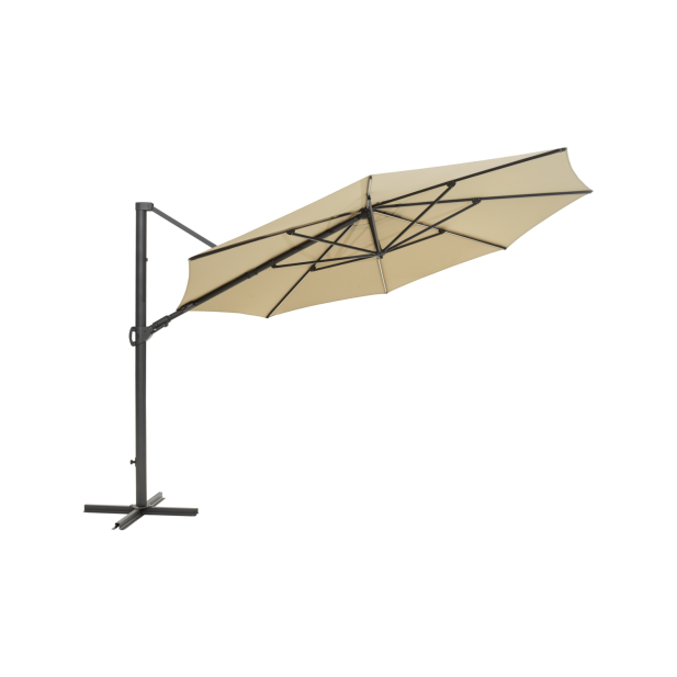 Sombrilla CILENTO Ø350 cm, Gris Claro...