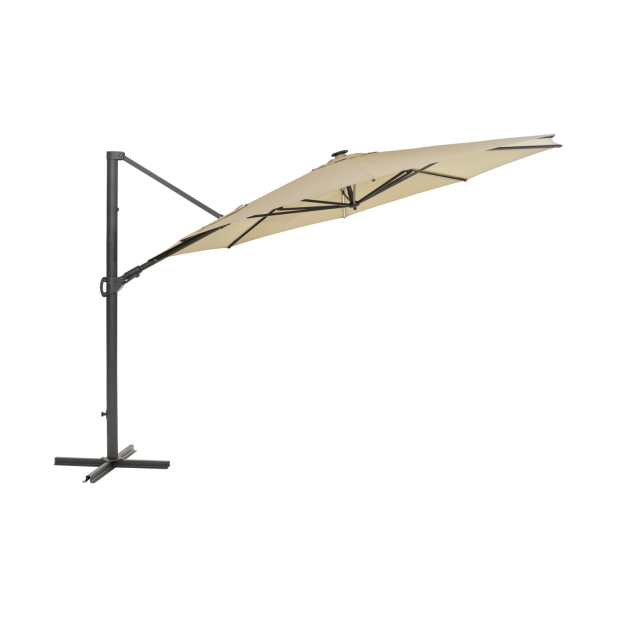 Sombrilla CILENTO Ø350 cm, Gris Claro...