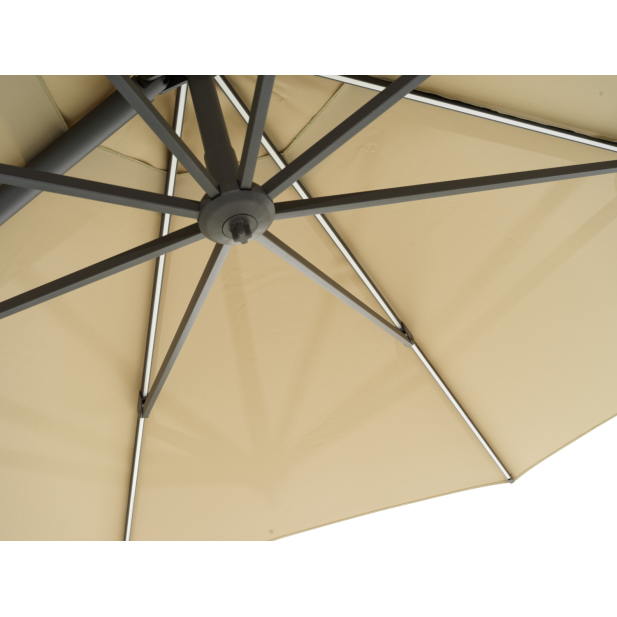 Sombrilla CILENTO Ø350 cm, Gris Claro...