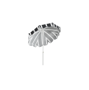 Sombrilla de Playa FOLLINA Ø180 cm, Negro / Blanco - Brafab 2