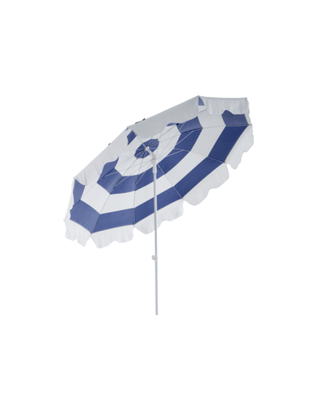 Sombrilla de Playa FOLLINA Ø240 cm, Azul / Blanco - Brafab
