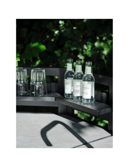 Cocina Exterior FORNAX Encimera Grande, Aluminio / Teca Natural / Negro - Brafab