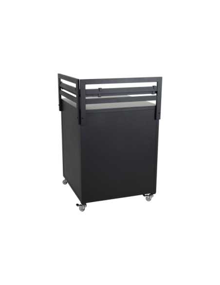 Cocina Exterior FORNAX Módulo Esquina, Aluminio / Teca Natural / Negro - Brafab