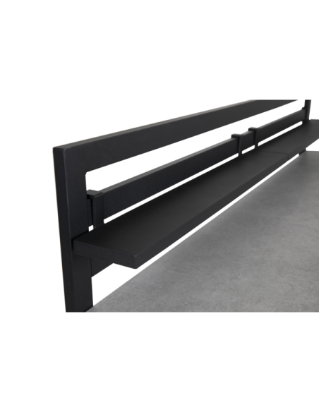 Cocina Exterior FORNAX Módulo Esquina, Aluminio / Teca Natural / Negro - Brafab