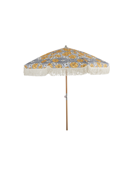 Sombrilla GATSBY 180 cm, Floral / Natural / Amarillo - Brafab