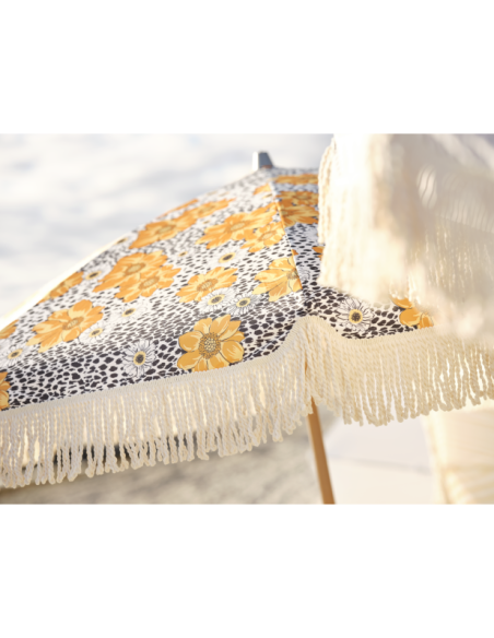 Sombrilla GATSBY 180 cm, Floral / Natural / Amarillo - Brafab